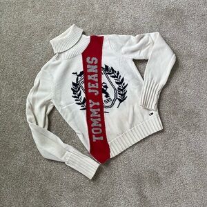Vintage Tommy Hilfiger Tommy Jeans Turtleneck Sweater Size Medium